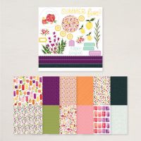 Celebratory Sips 12" X 12" (30.5 X 30.5 Cm) Designer Series Paper & Sticker Sheet (English) [ 166645 ]