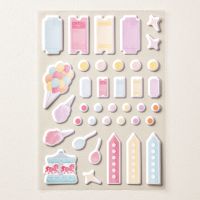 Beach Boardwalk Puffy Stickers [ 166838 ]