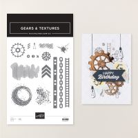 Gears & Textures Photopolymer Stamp Set [ 166851 ]