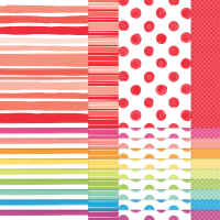 Brights Painted Patterns 12" X 12" (30.5 X 30.5 Cm) Designer Series Paper [ 167754 ]