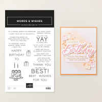Words & Wishes Photopolymer Stamp Set (English) [ 167889 ]