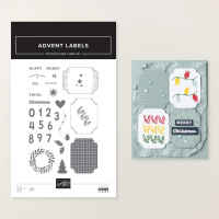 Advent Labels Photopolymer Stamp Set (English) [ 168392 ]