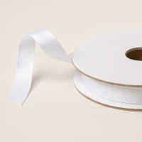 White 3/8" (1 Cm) Textured Ribbon [ 168550 ]