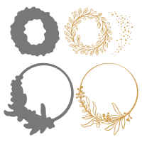 Wreath & Wonder Hot Foil Dies [ 170562 ]