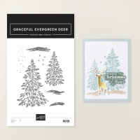 Graceful Evergreen Deer Photopolymer Stamp Set [ 170565 ]